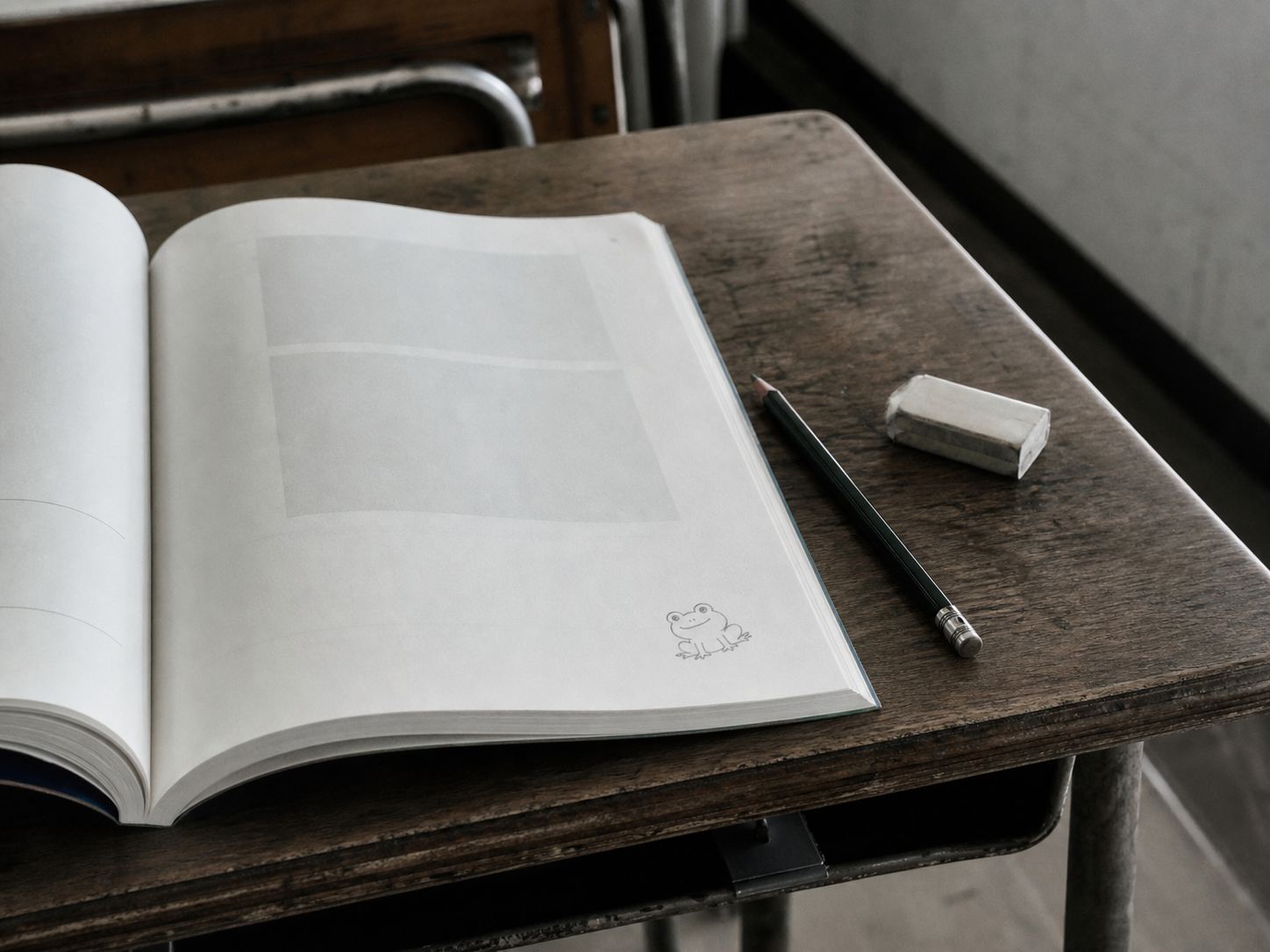 『教科書の端の蛙は、授業より先に完成した』に残した、人物のいない小物や風景の観測写真。